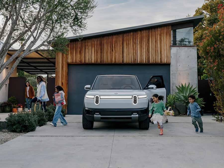 Rivian R2 with family